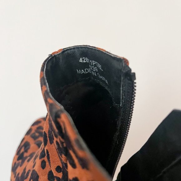 Leopard Print Ankle Boots - 39/8.5-9 - Picture 3 of 3